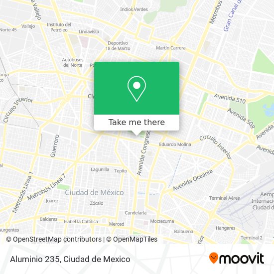 Aluminio 235 map