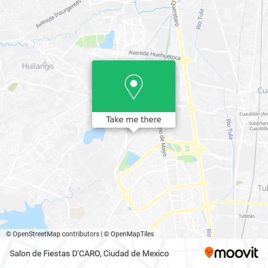 Mapa de Salon de Fiestas D'CARO