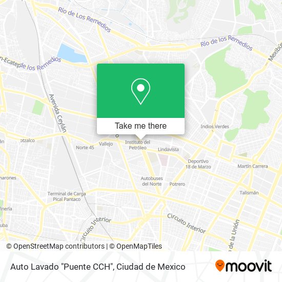 Auto Lavado "Puente CCH" map