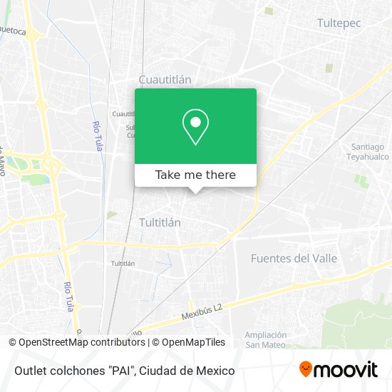 Outlet colchones "PAI" map