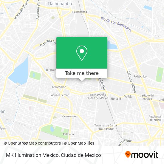 Mapa de MK Illumination Mexico