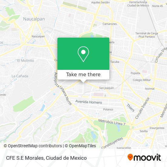 CFE S.E Morales map