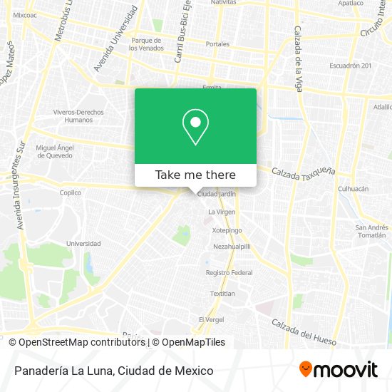 Mapa de Panadería La Luna