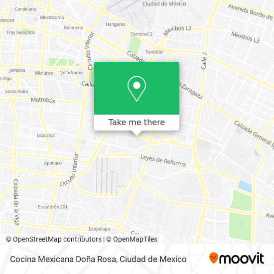 Mapa de Cocina Mexicana Doña Rosa