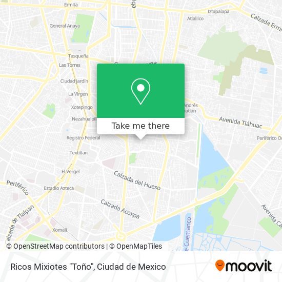 Mapa de Ricos Mixiotes "Toño"