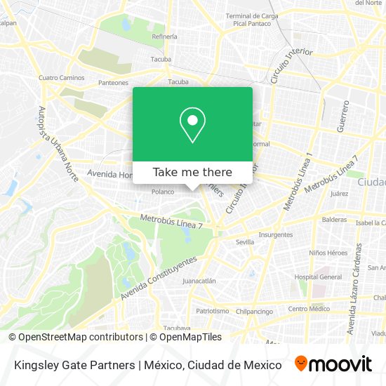 Mapa de Kingsley Gate Partners | México