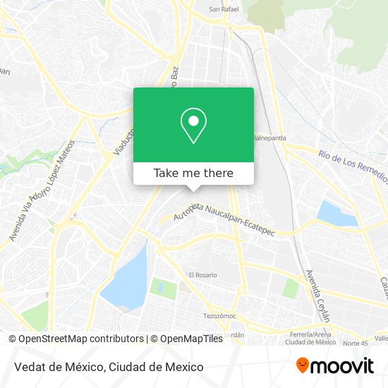 Vedat de México map