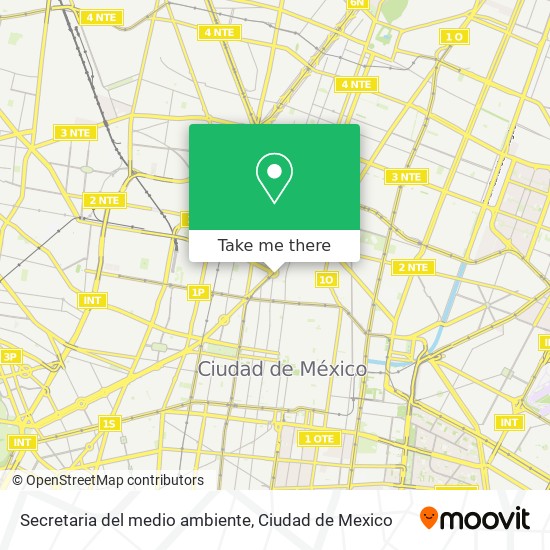 Secretaria del medio ambiente map