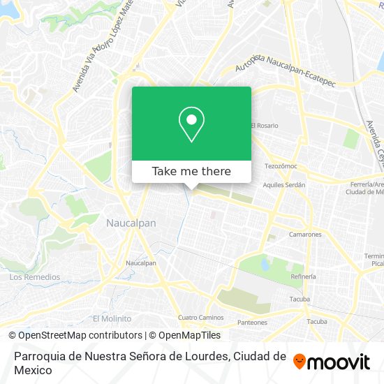 Parroquia de Nuestra Señora de Lourdes map