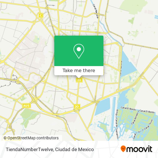 TiendaNumberTwelve map