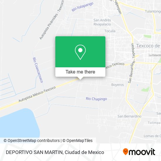 DEPORTIVO SAN MARTIN map