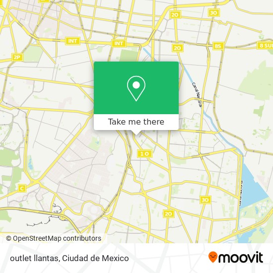 outlet llantas map