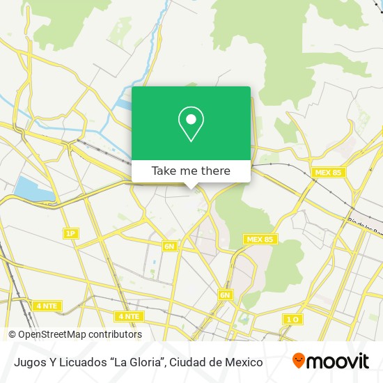 Jugos Y Licuados “La Gloria” map