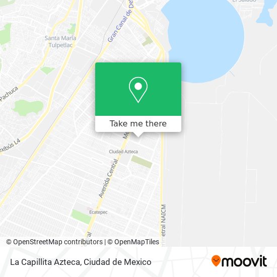 La Capillita Azteca map