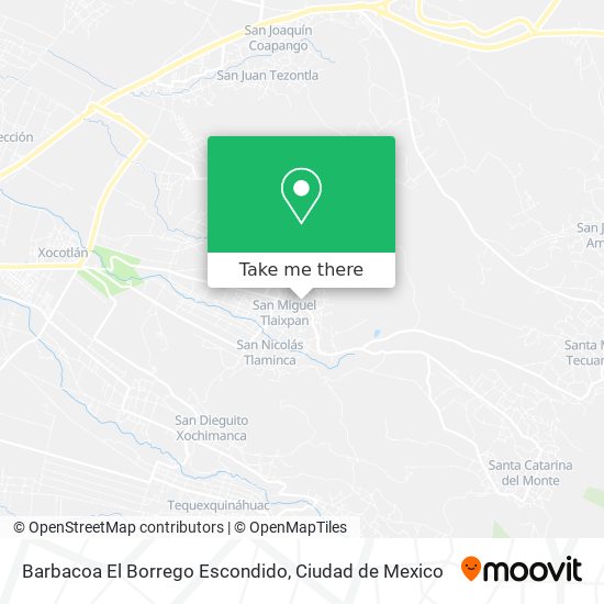 Mapa de Barbacoa El Borrego Escondido