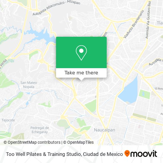 Mapa de Too Well Pilates & Training Studio