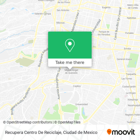 Mapa de Recupera Centro De Reciclaje