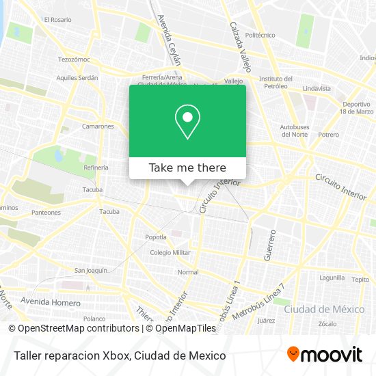 Mapa de Taller reparacion Xbox