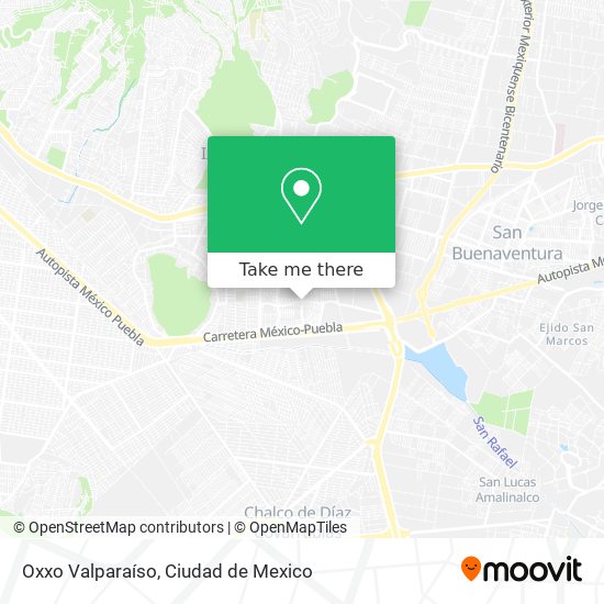 Oxxo Valparaíso map