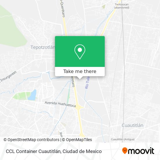 CCL Container Cuautitlán map