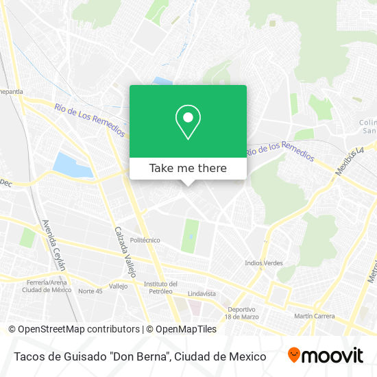 Mapa de Tacos de Guisado "Don Berna"