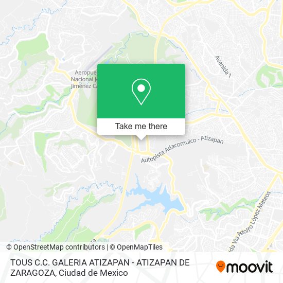 TOUS C.C. GALERIA ATIZAPAN - ATIZAPAN DE ZARAGOZA map