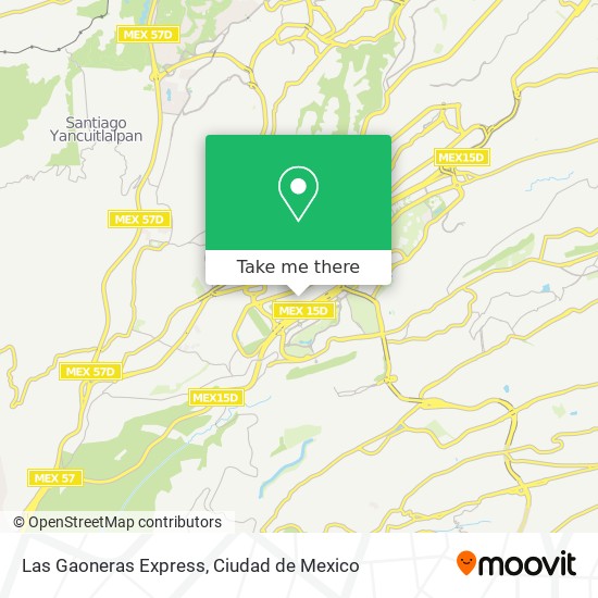 Las Gaoneras Express map