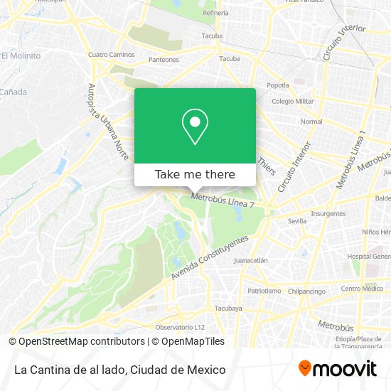Mapa de La Cantina de al lado