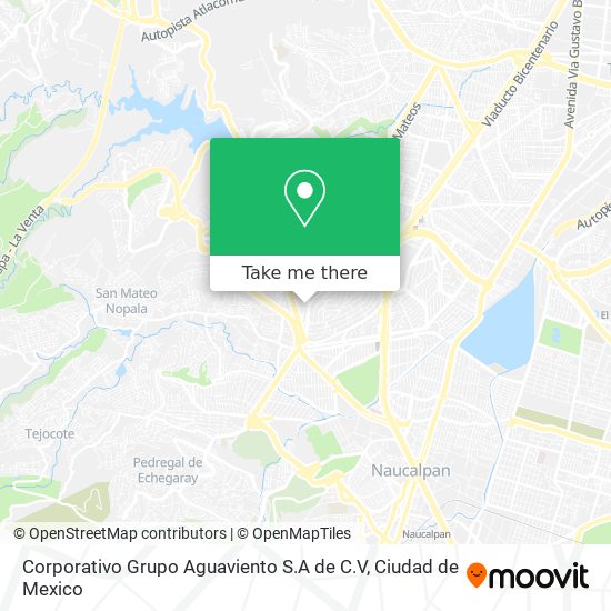 Corporativo Grupo Aguaviento S.A de C.V map