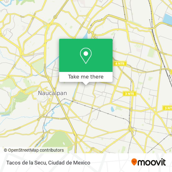 Tacos de la Secu map