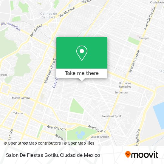 Salon De Fiestas Gotilu map