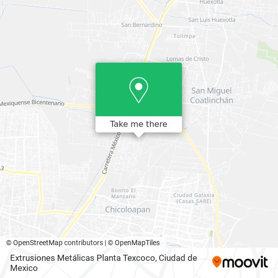 Extrusiones Metálicas Planta Texcoco map