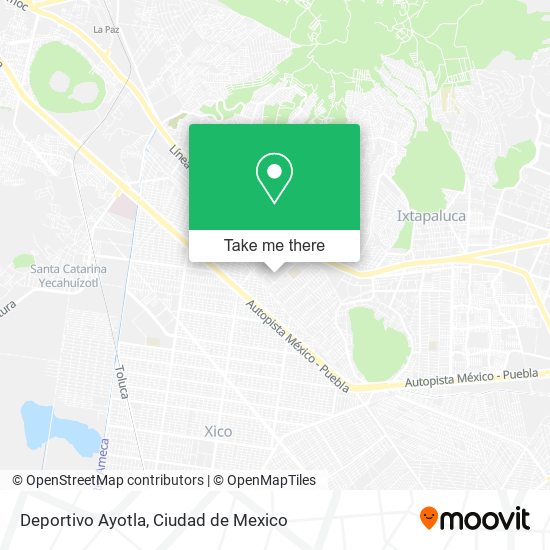 Deportivo Ayotla map