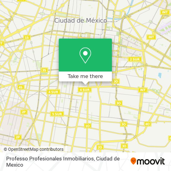 Mapa de Professo Profesionales Inmobiliarios