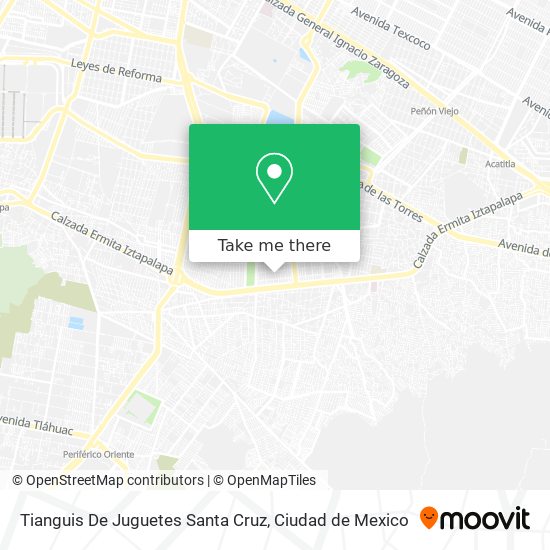 Tianguis De Juguetes Santa Cruz map