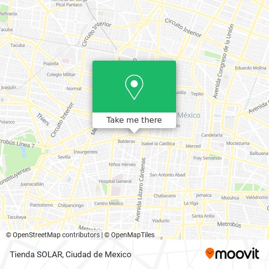 Tienda SOLAR map