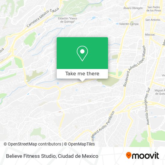 Believe Fitness Studio map