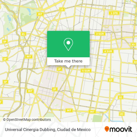 Mapa de Universal Cinergia Dubbing