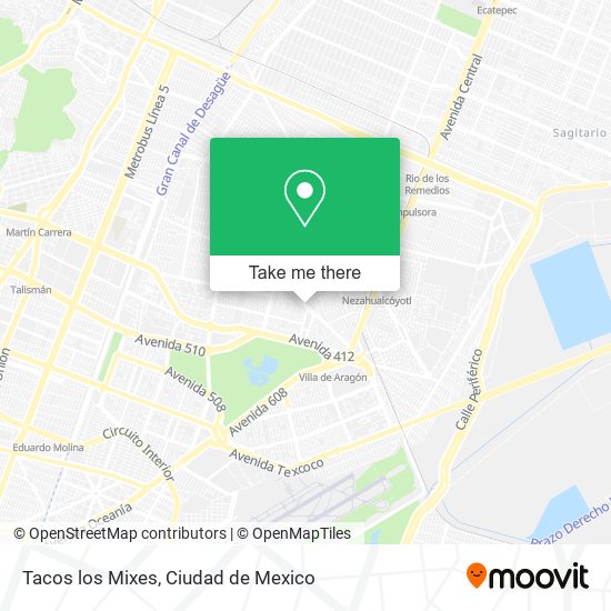 Tacos los Mixes map