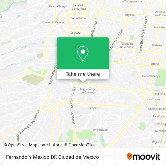 Fernando´s México DF map