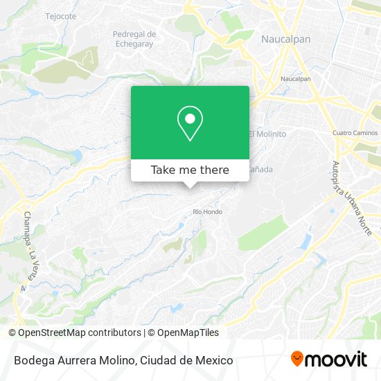 Bodega Aurrera Molino map