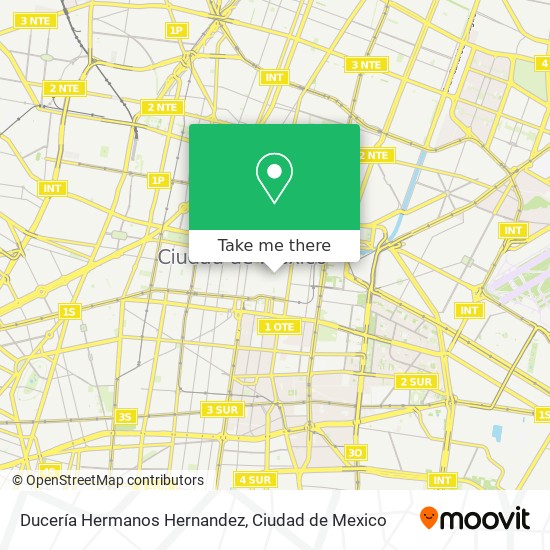 Mapa de Ducería Hermanos Hernandez