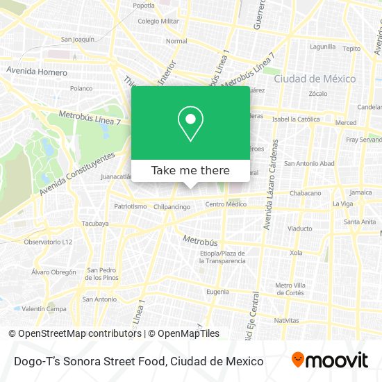 Dogo-T’s Sonora Street Food map
