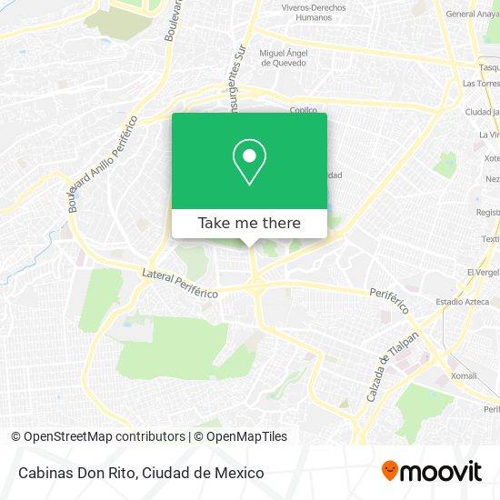 Cabinas Don Rito map