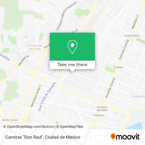 Carnitas "Don Raul" map