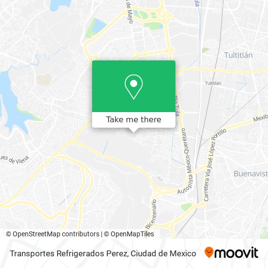 Transportes Refrigerados Perez map