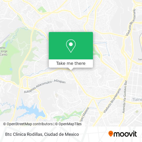 Btc Clinica Rodillas map