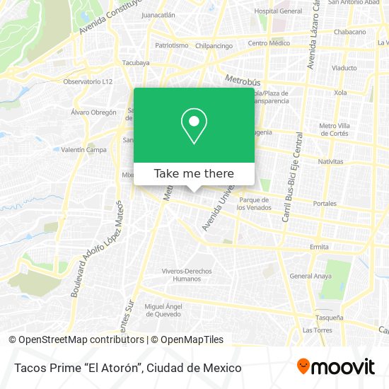 Tacos Prime “El Atorón” map