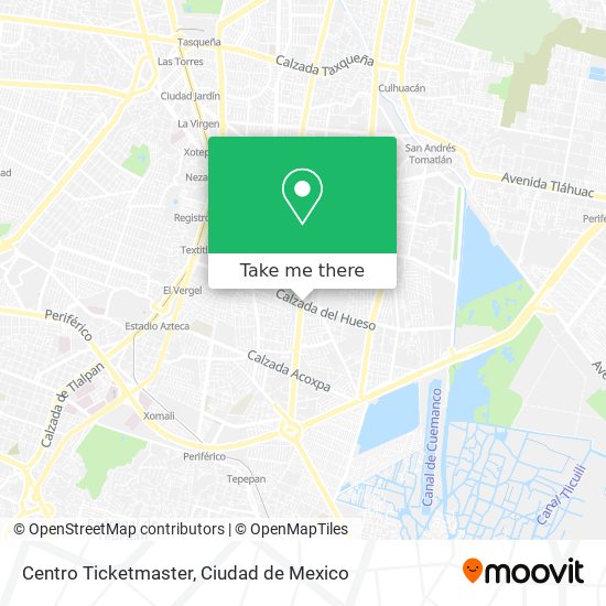 Centro Ticketmaster map