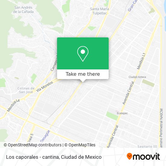 Los caporales - cantina map